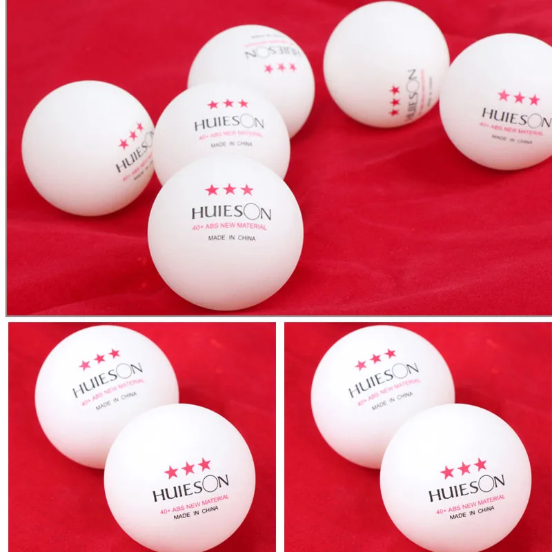 100pcs/Pack Huieson 3 Stars Table Tennis Ball 40+ ABS New Material 2.8g Trainning Ping Pong Balls Students Table Tennis Balls