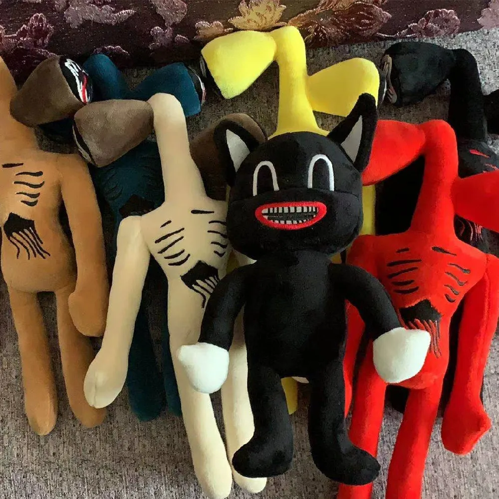 

1pcs/set Anime Siren Head Plush Toy Legends Of Horror Black Cat Stuffed Doll Juguetes Sirenhead Peluches Toys for Children Gifts