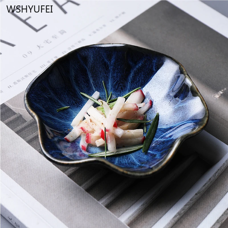 1 шт. необычная керамическая тарелка с цветами соевый соус уксус искусственная