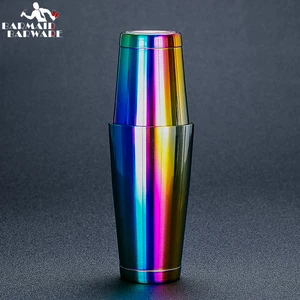 Красочный шейкер из нержавеющей стали для коктейлей Boston Bar