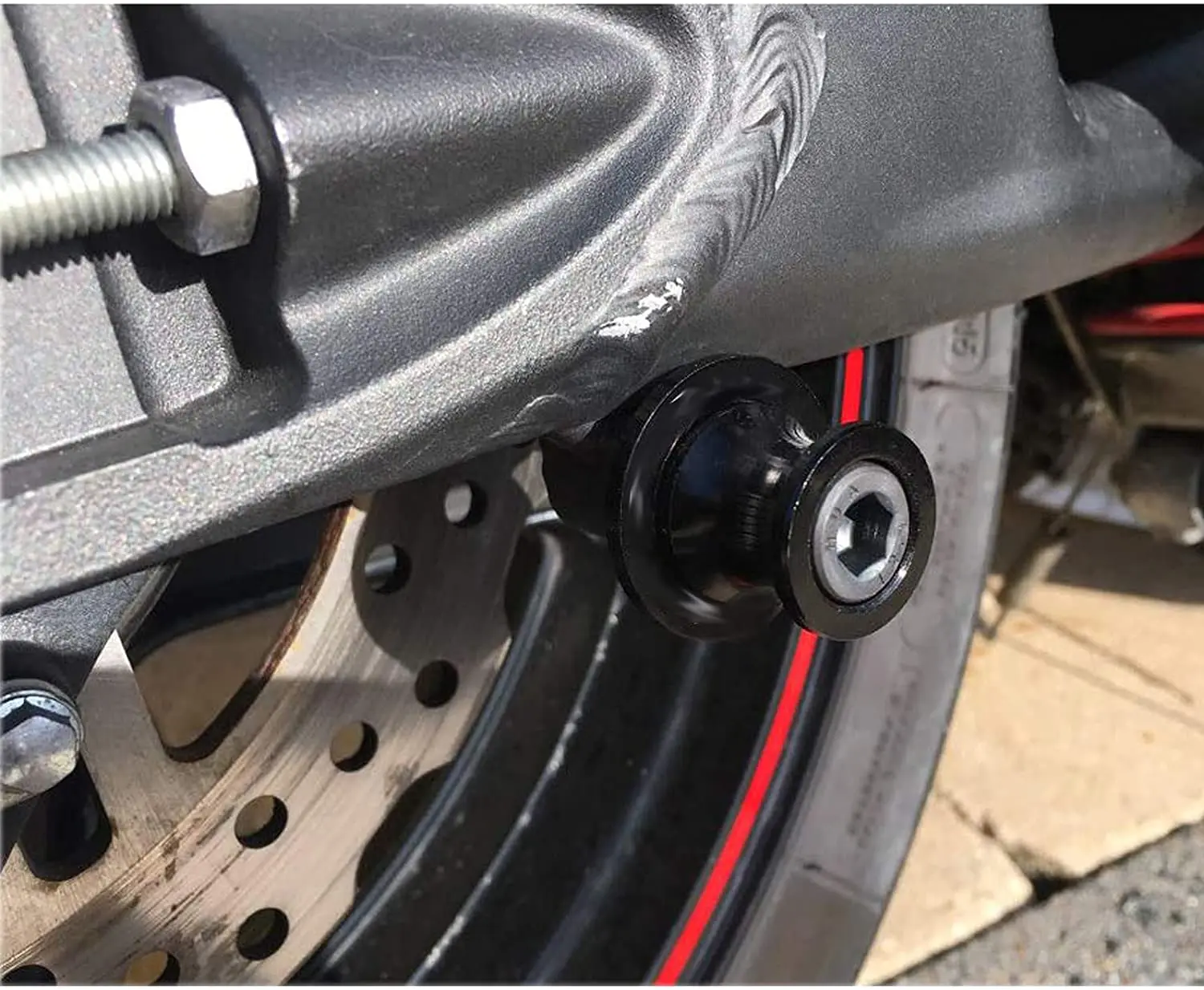 Слайдеры качели для мотоцикла M6 катушки CNC поворотный рычаг стойка винт Yamaha