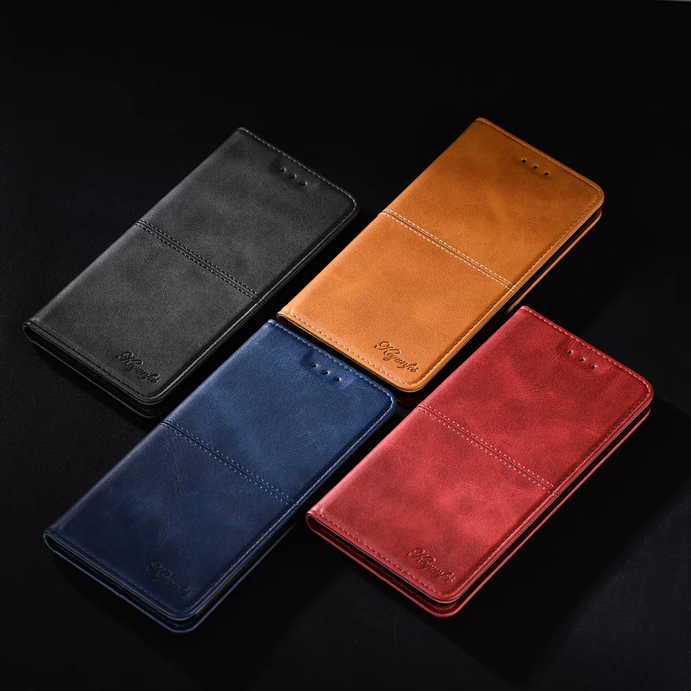 Простой кожаный чехол с откидной крышкой для Xiaomi Redmi 4 4X Note5 6 7 Pro кошелек