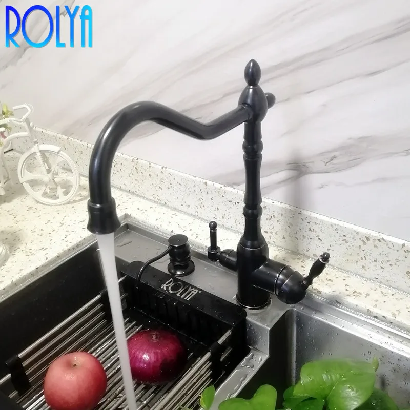 Rolya водофильтрация ORB смеситель для кухонной раковины 3 способа смесителя масло