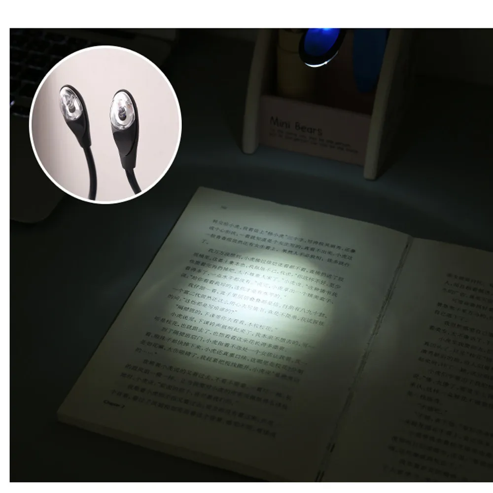 

Fine Convenient Portable Travel Book Reading Light Lamp Mini Led Clip Booklight For Travel Bedroom Book Reader Christmas Gifts