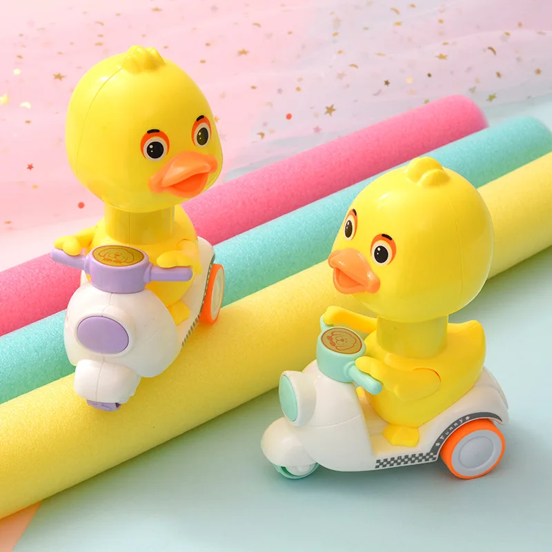 YT0008 головоломка пресс маленькая милая желтая утка игрушка ребенок тянуть назад
