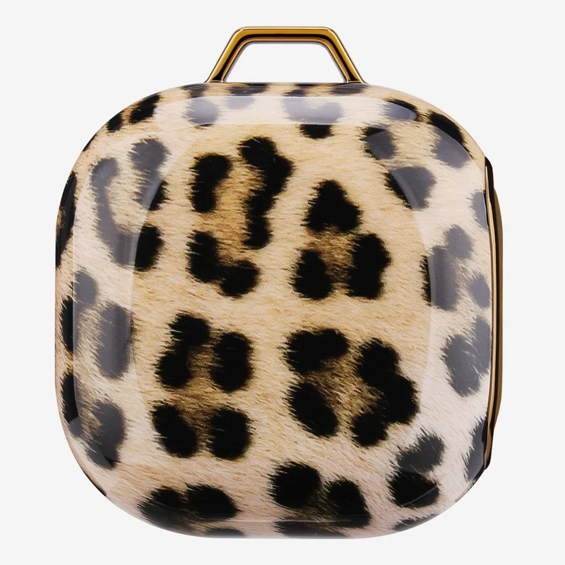 

Leopard Electroplated Marble Earphone Case for Samsung Galaxy Buds Live Wireless Bluetooth Headset Protector Cover Box