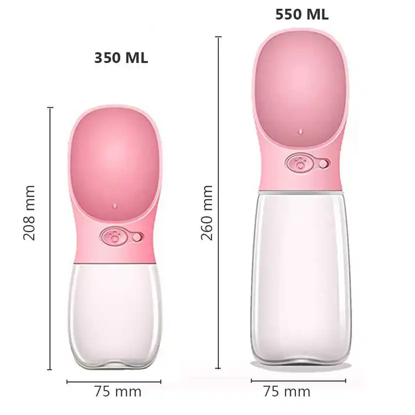 

Pet bottle of portable water feeder dog water travel in the open air water bottle