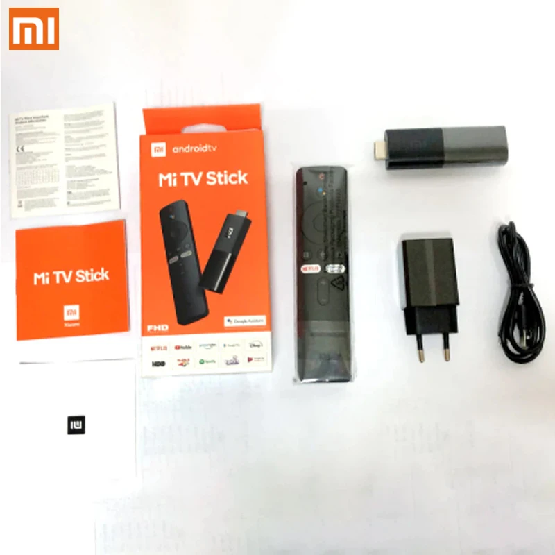 global version xiaomi mi tv stick android tv 9 0 quad core 1080p dolby dts hd decoding 1gb ram 8gb rom google assistant netflix free global shipping