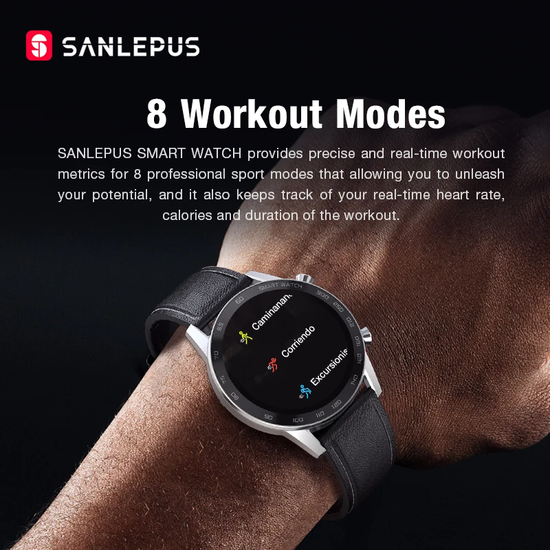 

2021 SANLEPUS Smart Watch Dial Call Smartwatch For Men IP68 Waterproof Watches Men's Wristwatch For Android iPhone