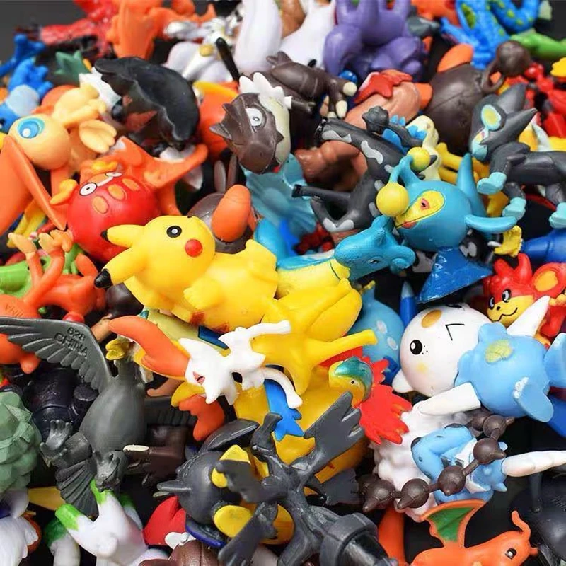 TOMY 2-4cm 6/24/144pcs Takara Tomy Pokemon Action Figure Toys Mini Figures Model Toy Pikachu Anime Kids Doll Birthday Gifts
