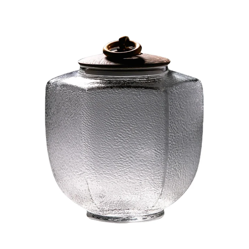 

Transparent Glass Candy Jar Glass Containers with Lids Sealed Jar Dessert Table Decoration Minimalist Household Storage Tank