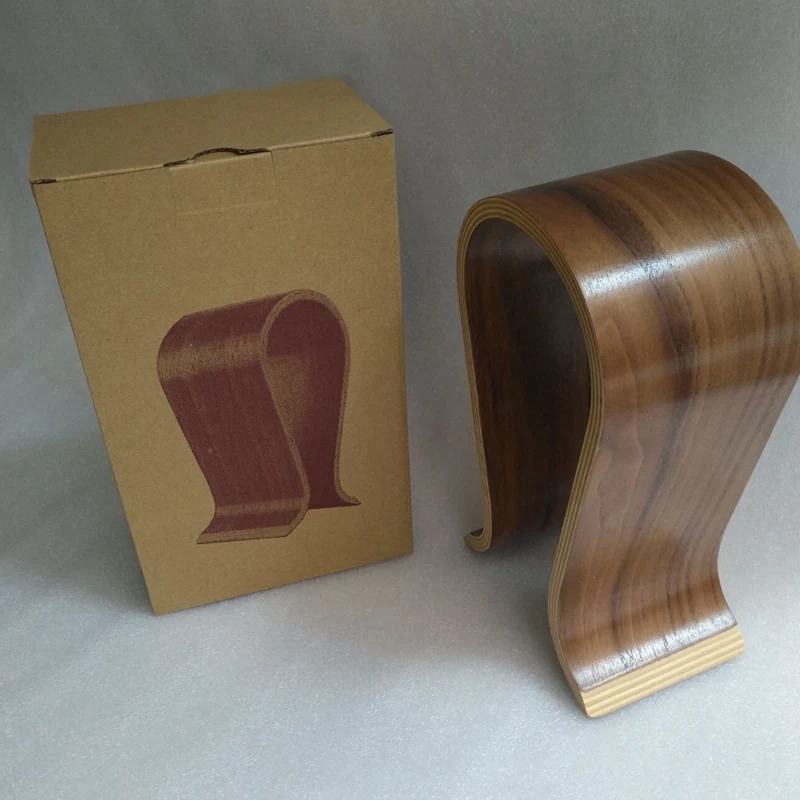 U образная стойка для хранения гарнитуры универсальная деревянная гарнитура