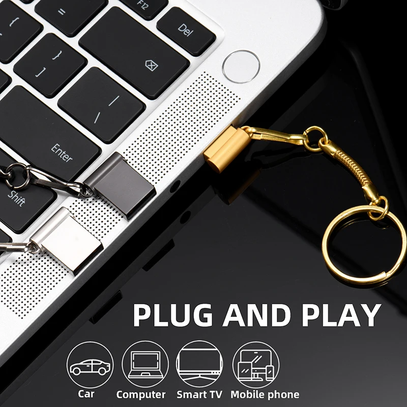 Металлический флеш-накопитель 2 0 Usb 8 ГБ 128 Usb-накопитель 32 64 16 4 Гб высокоскоростная