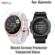 VSKEY 100PCS Tempered Glass Film for Garmin Forerunner 945 935 745 735 645 35 245 45S 235 920 XT Smart Watch Screen Protector