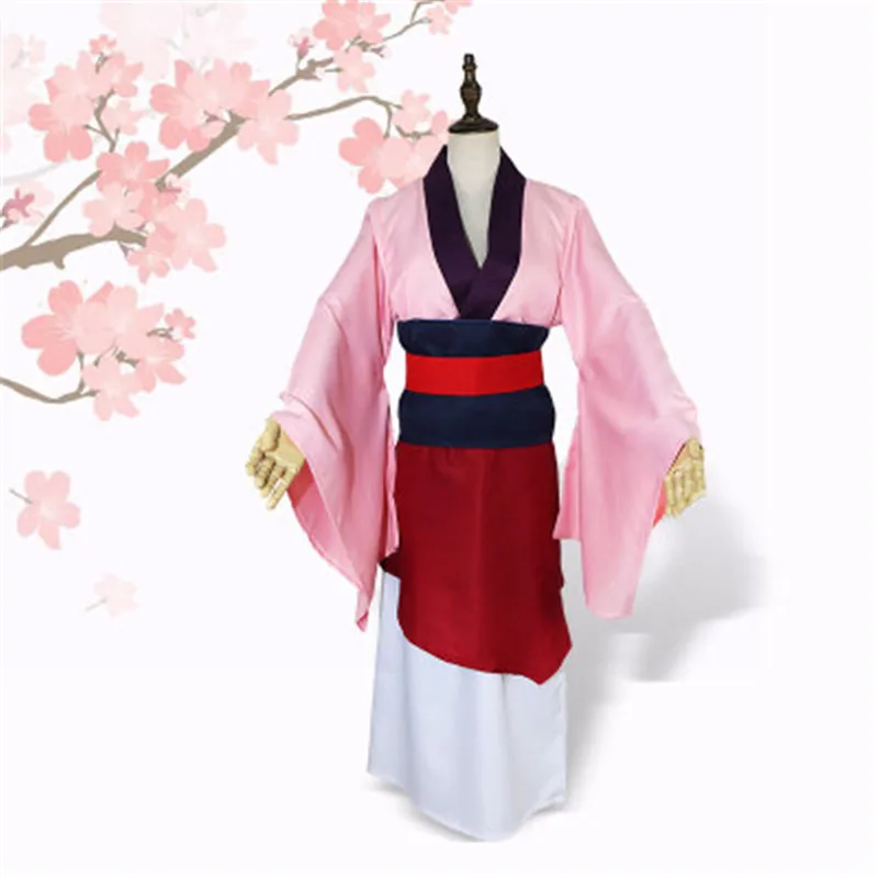 Ральф 2 Хуа платье Мулан синий/красное принцессы Пижама для детей и взрослых