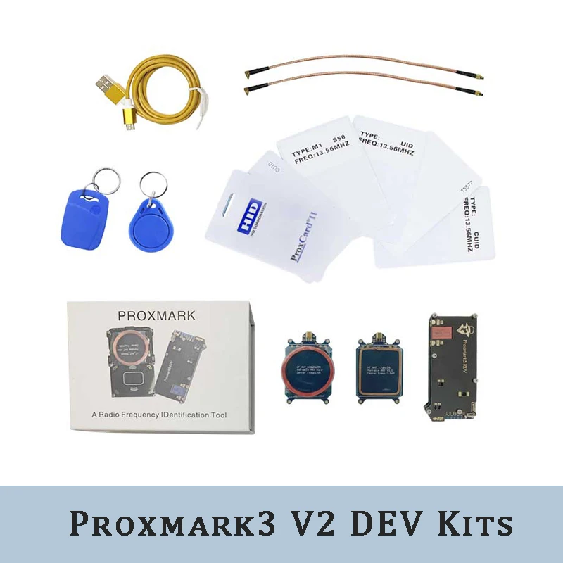 NEW Proxmark3 V2 DEV Kits RFID Cloner Duplicator Reader Writer UID T5577 NFC Copier Proxmark 3 Clone Crack