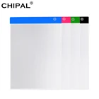 CHIPAL цифровой A4 светодиодный планшет для рисования Графика Планшеты USB затемнения светильник коробка электроники Графическое искусство рисования написания текстов доска