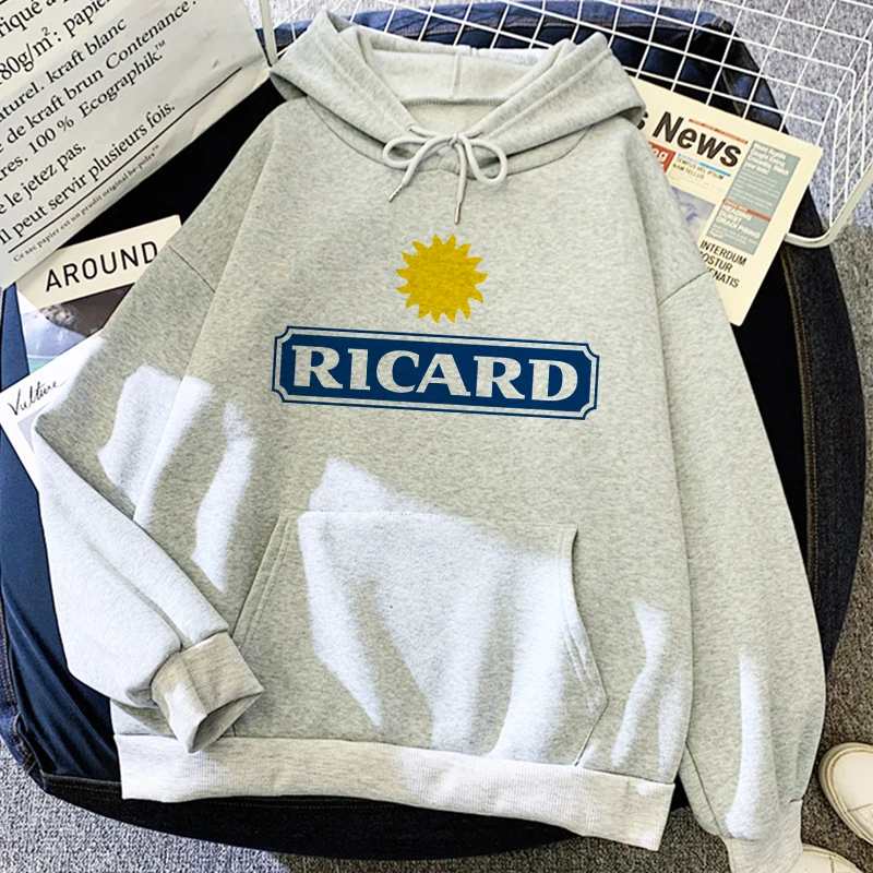 2021 RICARD Hoodie Autumn Winter Vintage Clothes Women Sweetshirts Aesthetic Harajuku Pullovers Long Sleeve Keep Warm Sweat Top