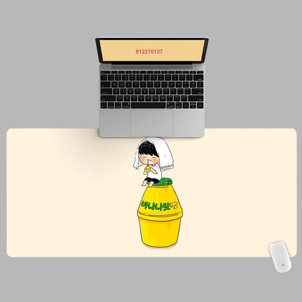 

Коврик для мыши с мультяшным изображением мальчиков, нескользящий розовый коврик для мыши для офиса и компьютера, 90 х40 см, XXL, HD