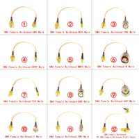 sma female jack nut to sma n tnc bnc uhf mcx mmcx ts9 crc9 straight pigtail cable rg316 for wifi wireless 3g 4g modem new