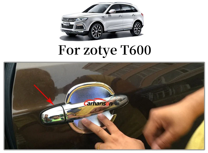 Стикер для стайлинга автомобиля zotye T600 2014 2016 2017 2018 автомобильные хромированные