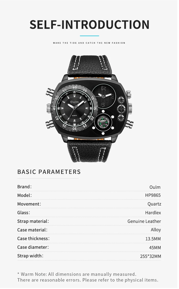 На открытом воздухе спортивные часы с двумя часовыми поясами наручные кварцевые