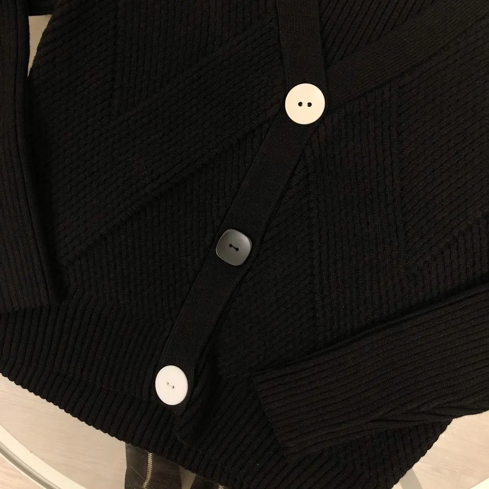 Однотонный Элегантный женский вязаный кардиган свитер для женщин повседневное