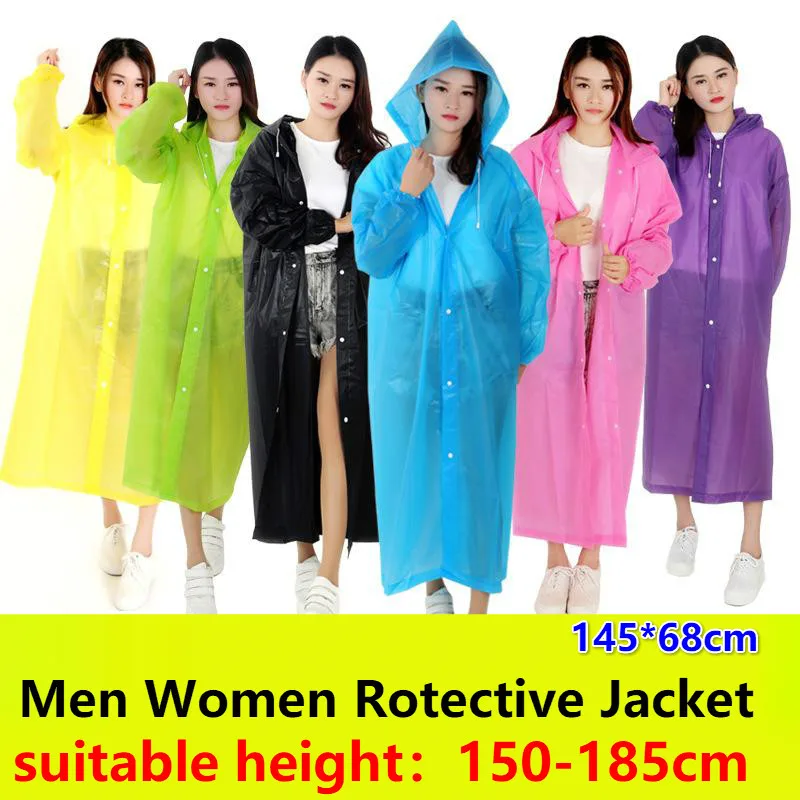 Модный дождевик из ЭВА для женщин и мужчин утепленный водонепроницаемый