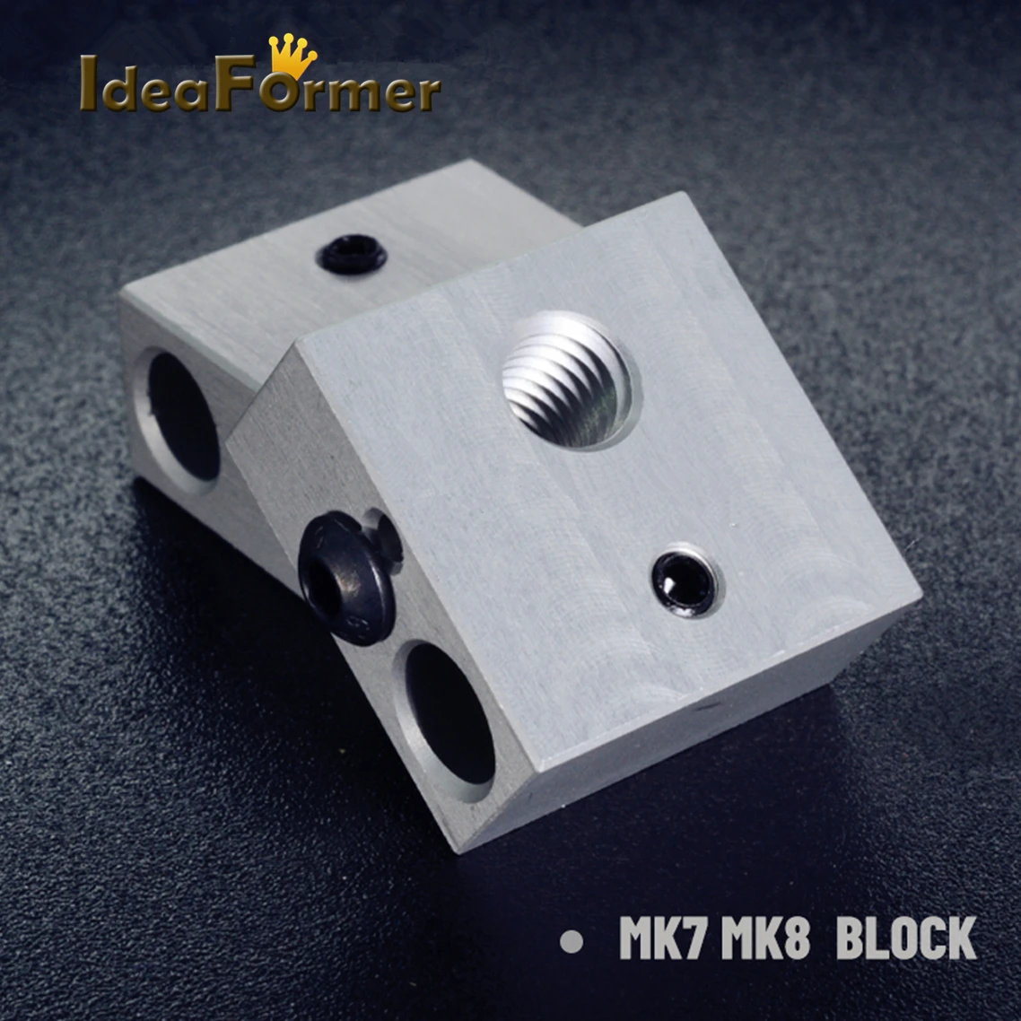 

2/5Pcs 3D Printer MK7/MK8 Aluminium Heating Blocks 20*20*10mm for 3D Printer Extruder V5 J-head Hot End Heater Heating Parts.