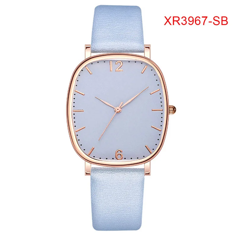 Новые женские минималистичные кварцевые часы с квадратным циферблатом из