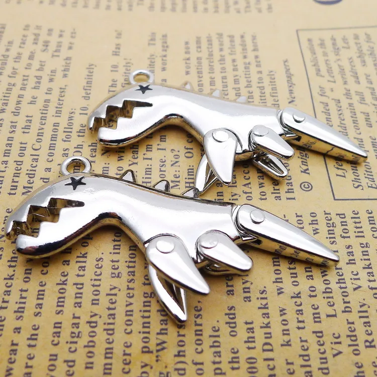 

1 Piece/Lot 34*59mm Alloy Antique Silver Cute Animal Dinosaur Charm Pendant For Bracelet Jewelry DIY Making Findings
