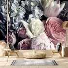 3d Съемная красная роза, Цветочная фотобумага для гостиной, Настенные обои, бумаги, домашний декор, декор для ванной комнаты