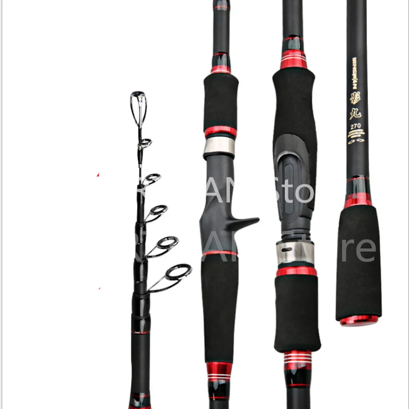 

Bait fishing rod 1.8m 2.1m 2.4m 2.7m 3.0m carbon telescopic carp rod, vibrating short section road rod hard adjustment