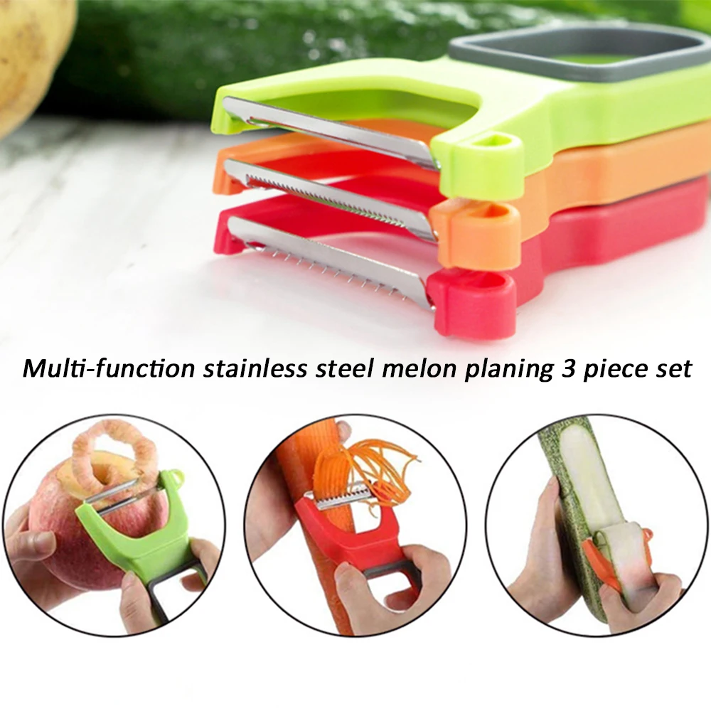 3 шт./компл. многофункциональная Овощечистка для фруктов из нержавеющей стали