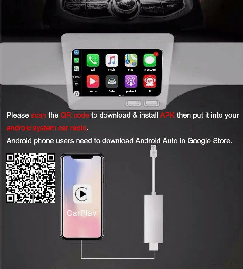 USB смарт-ключ CarPlay для Apple IOS Android навигационный плеер мини USB-карта Carplay с авто |