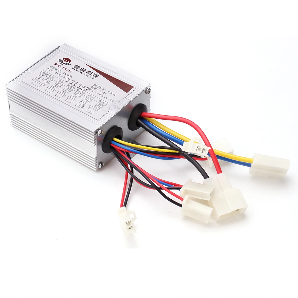 36V 500W мотоцикл контроллер матовый w/дроссель, поворотные ручки подходит для 7/8 дюйма(22,2 мм) для электрического велосипеда
