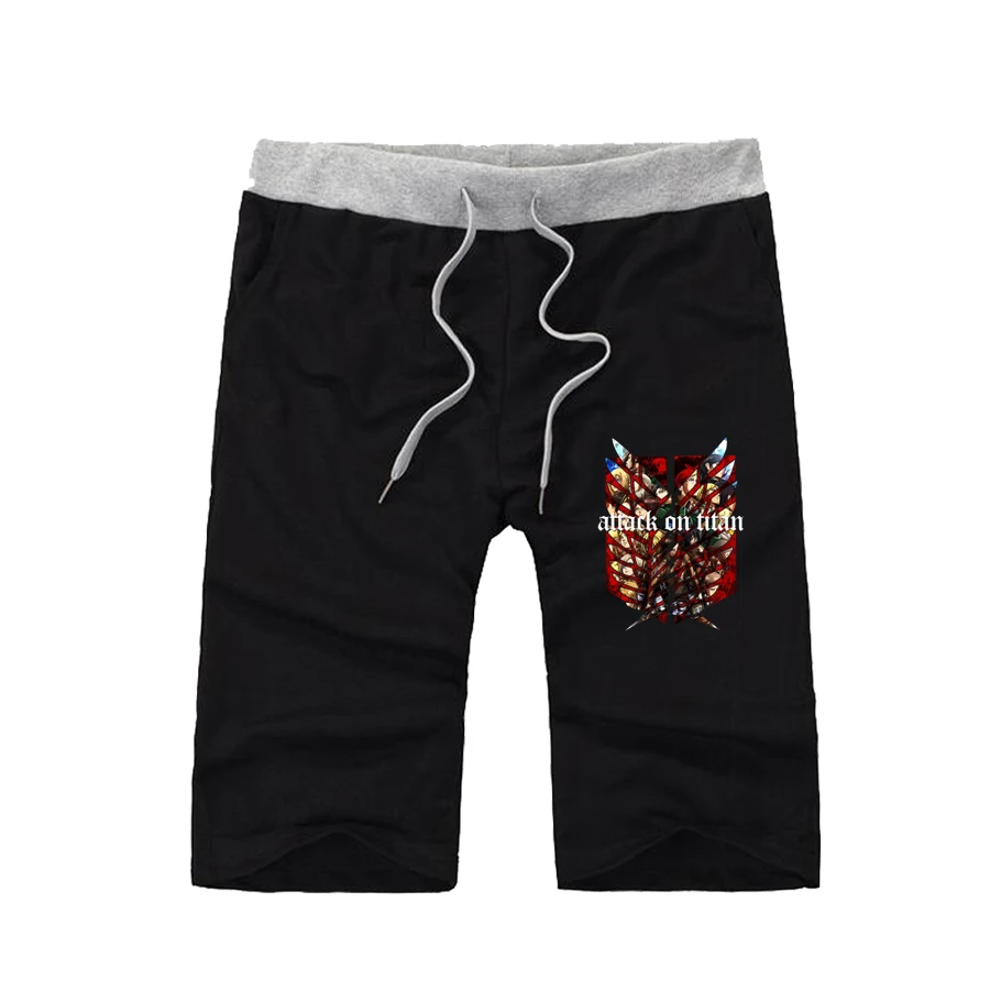 

Attack on Titan shorts Cotton Workout Shorts teenagers Short Sweatpants women men loose Short Trousers Fitness Jogger shorts