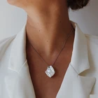 Цепочка Из серебра Цепочка с жемчужным кулоном пробы, с натуральным жемчугом и белым цветком 925 пробы, регулируемая, чокер в подарок NZA