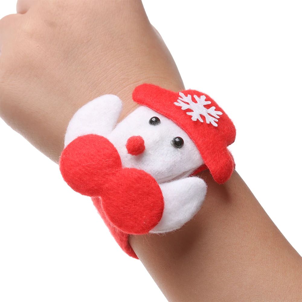 Светящиеся рождественские круглые часы браслет украшение на запястье для