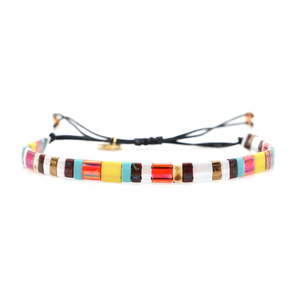 Женские браслеты с бусинами Go2boho Miyuki Tila богемные ювелирные изделия Браслеты Mujer