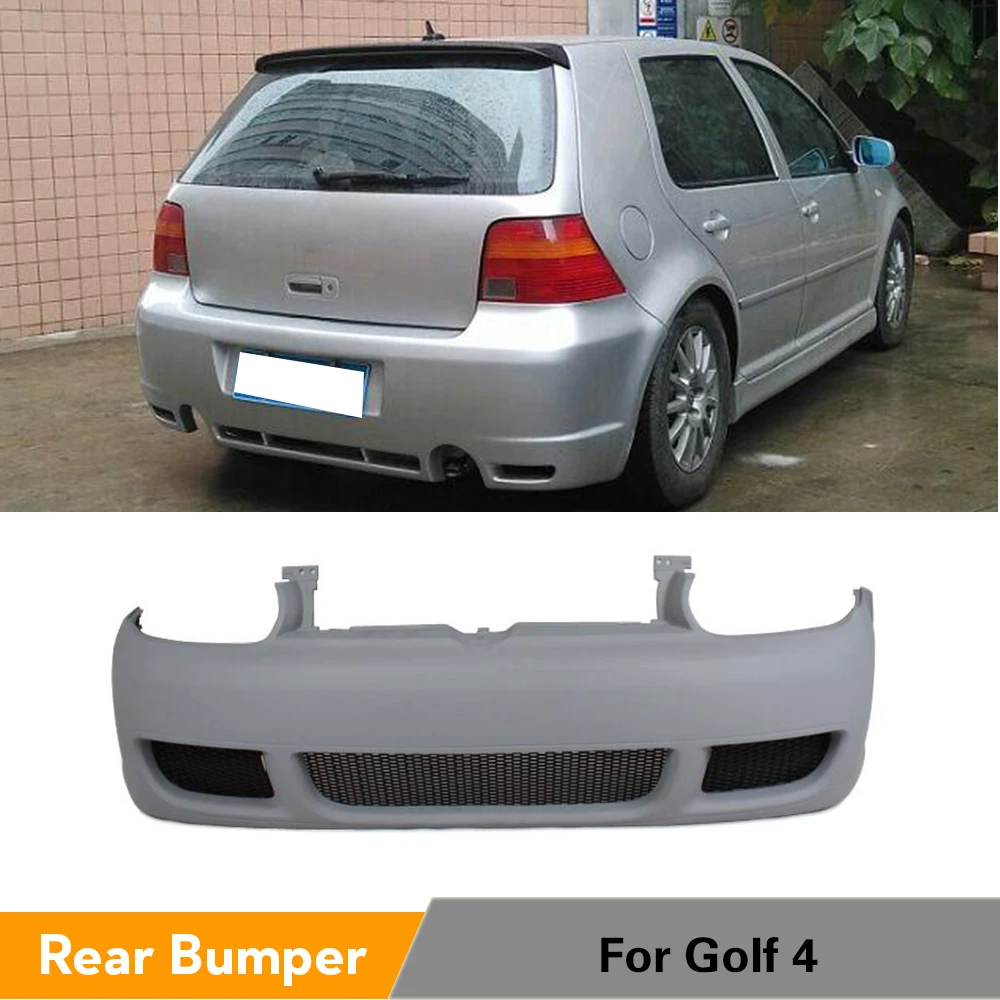 ПУ Неокрашенный Серый праймер Автомобильный задний бампер для Volkswagen VW golf MK4