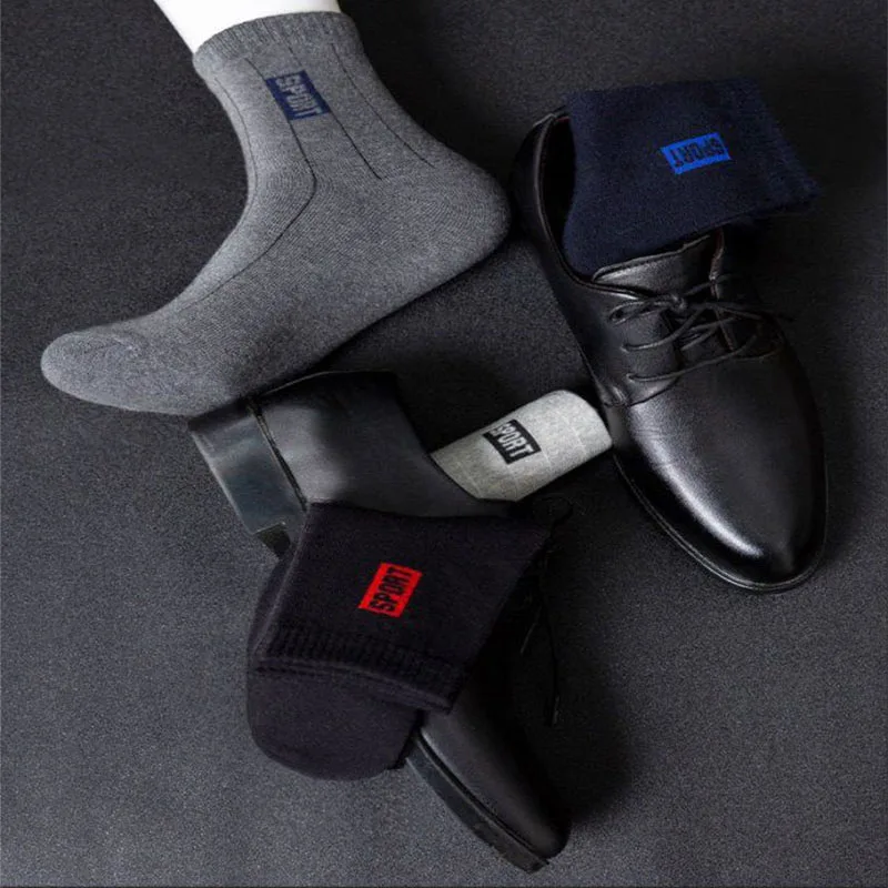 

20Pcs=10Pairs Men Socks Cotton Socks Breathable Sweat-Absorbent Spring Autumn Black Socks Deodorant Business Men Gift Sock