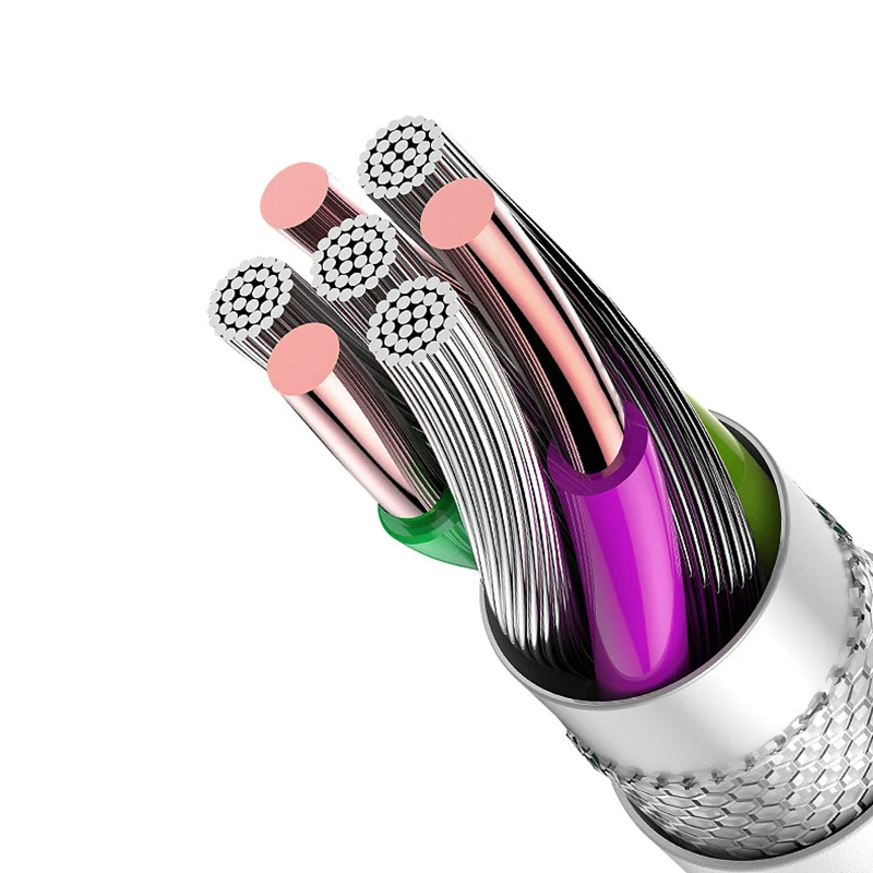 

Micro USB Cable Nylon Fast Charging USB Cord For Samsung Xiaomi HTC USB- Charger Data Mobile Phone Cable