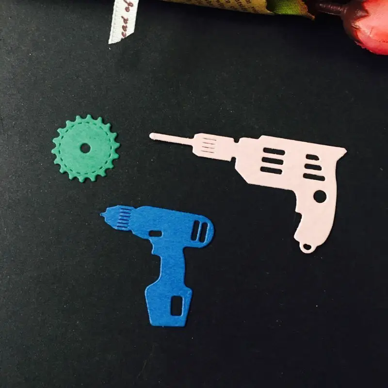 

Electric Drill Combination Cutting Dies Stencil Scrapbooking Embossing Craft