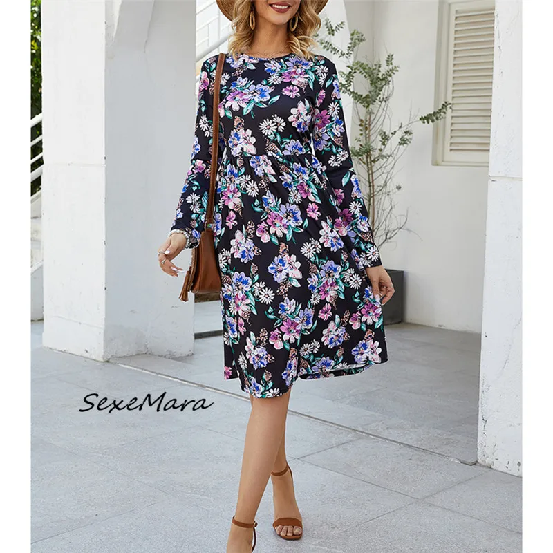 

Элегантное этническое модное летнее женское платье 2022 Платья с цветочным богемным принтом
