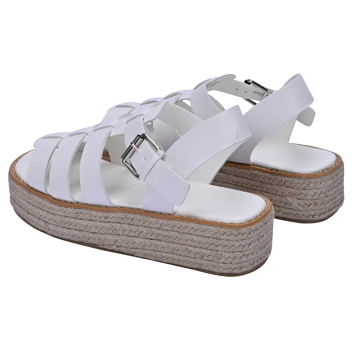 

READYSALTED Women's Espadrille Buckle Platform Flatform Sandals