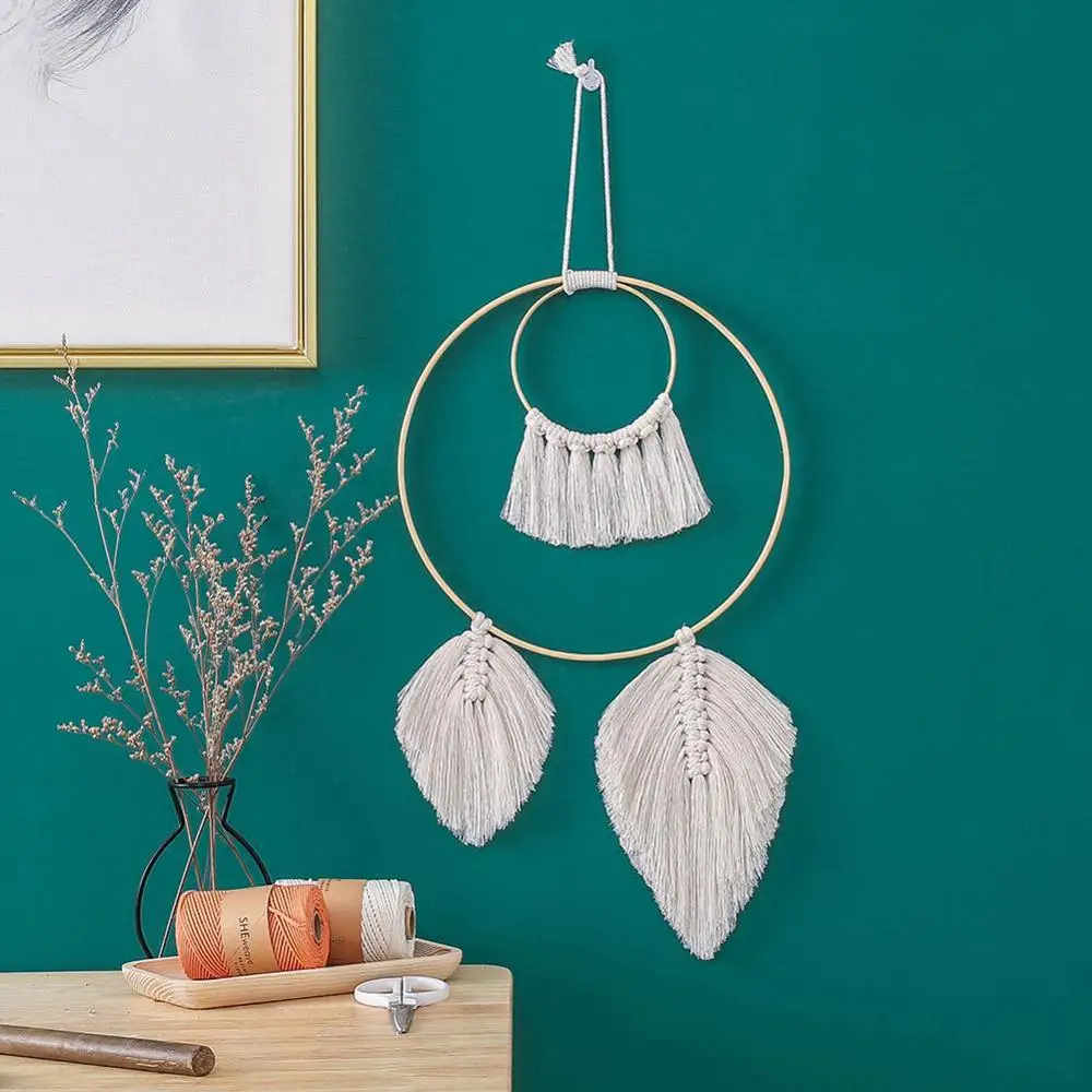 

Owls Dream Catchers Cotton Macrame Wall Hanging Macrame Decor Hand-woven Owl Amulet Home Decoration Accessories