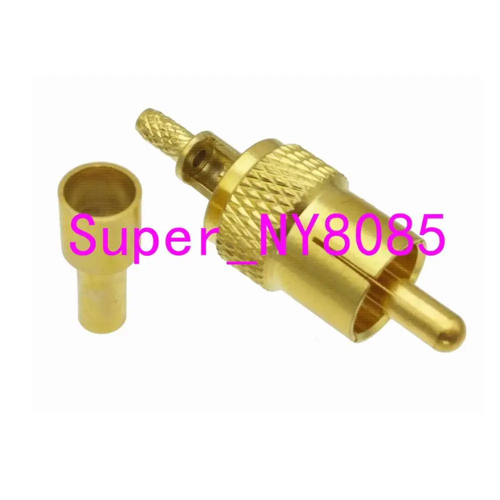 

Connector RCA male plug crimp RG174 RG316 LMR100 cable straight