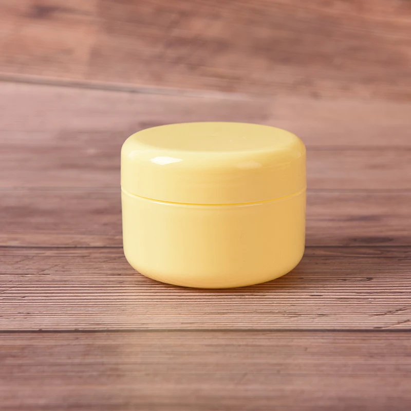 100g yellow 10/20/50/100 г мини-контейнер для крема для лица косметический пустые банки горшки Макияж жидкий крем увлажняющий бальзам для губ контейнер - Цвет: 100g yellow