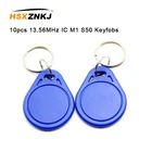 10 шт., 13,56 МГц, IC M1 S50 брелоки, метки, управление доступом, карта поиска ключей RFID, маркер, посещаемость, флейта, не перезаписываемая